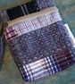 Patchwork Mini Pouch – Card & Keys Essentials Pouch, Mini Fabric Zipper Pouch - Image 1
