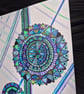 A4 Through The Kaleidoscope Original - Unframed Psychedelic Nostalgic Art - Image 2