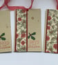 CHRISTMAS GIFT tags ( set of 4) .Winter .Holly . Botanical .Traditional. - Image 4