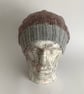 SLOUCH BEANIE hat . ' Riverside' . Soft , wool blend . Grey . Multicoloured. - Image 5