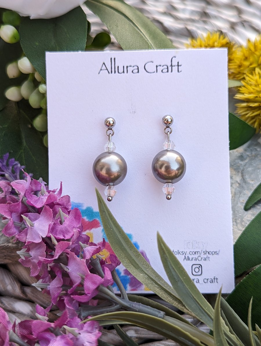 Bead ball stud deals earrings