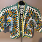 Crocheted Child Cardigan multicoloured age 3-4