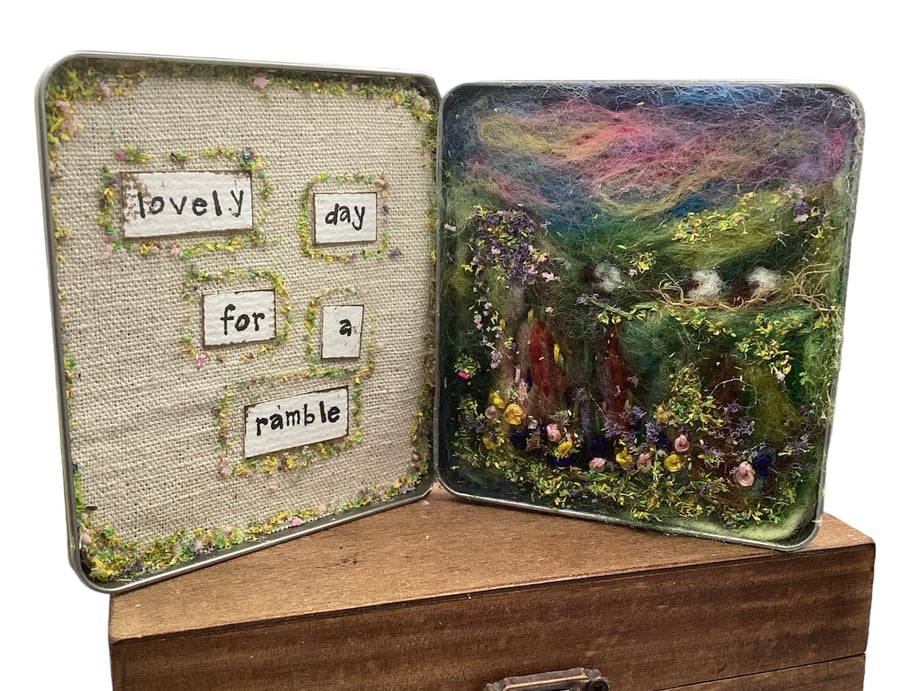  Sheep on the Fell Needle Felt