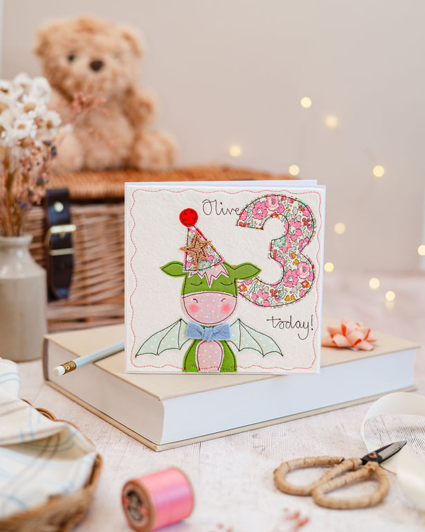 Dragon Personalised Birthday Card