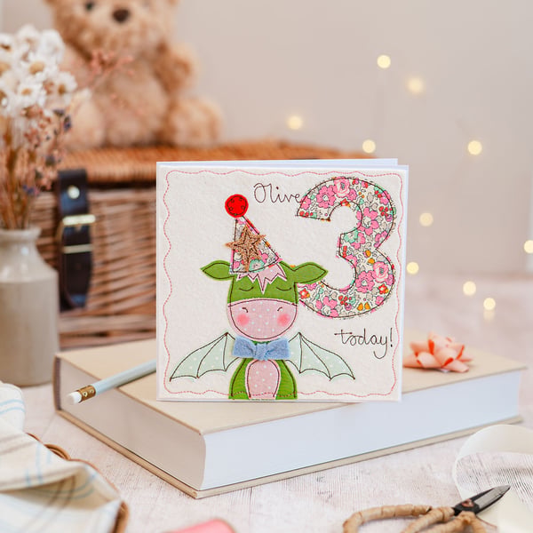 Dragon Personalised Birthday Card