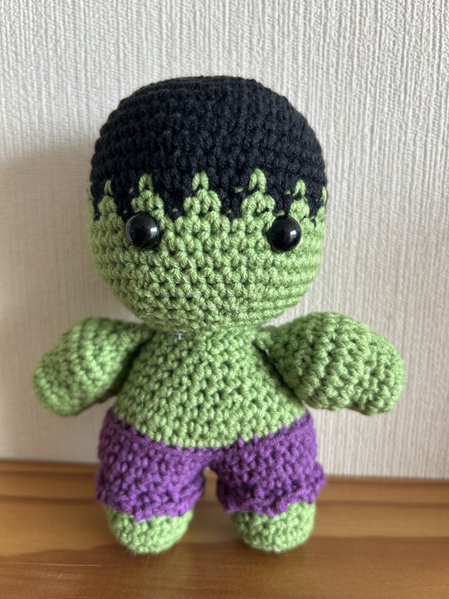 Mini Crocheted Super Hero Dolls - HULK