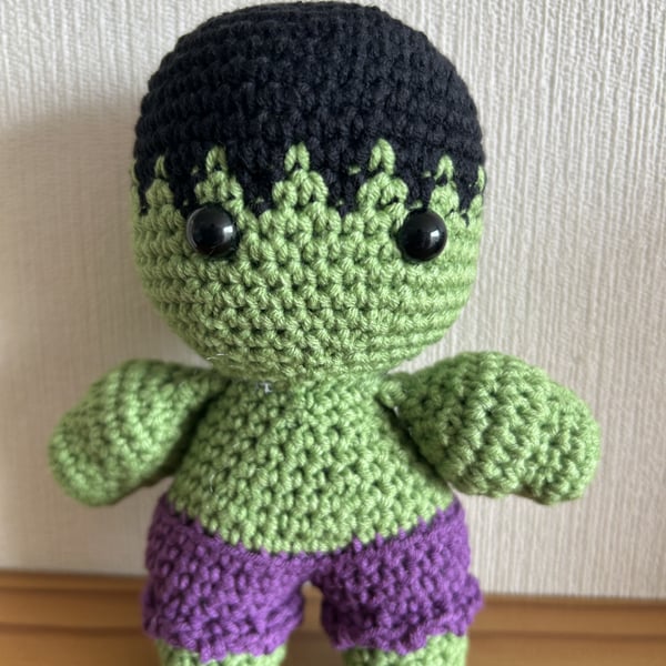 Mini Crocheted Super Hero Dolls - HULK