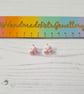 Rabbit tail stud earrings - Image 7