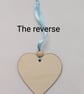 Garden birds Christmas decoration, hanging heart, wooden gift for a bird lover  - Image 6