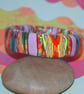 Tropical Colors Bangle - Polymer Clay Designer Bangle - Handmade - Unique - Image 4