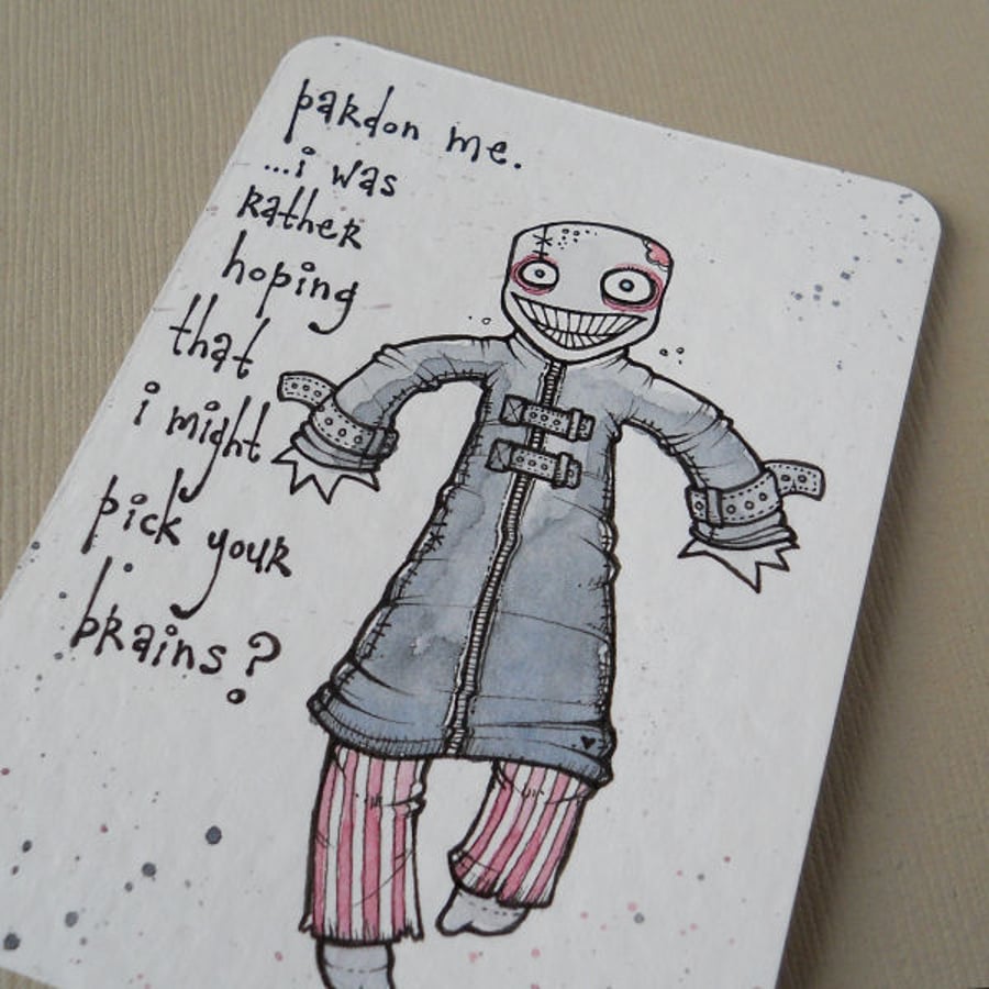 suuuper polite zombie (aceo)