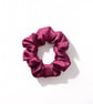 Raspberry Pink Satin Scrunchie - Regular - Image 1