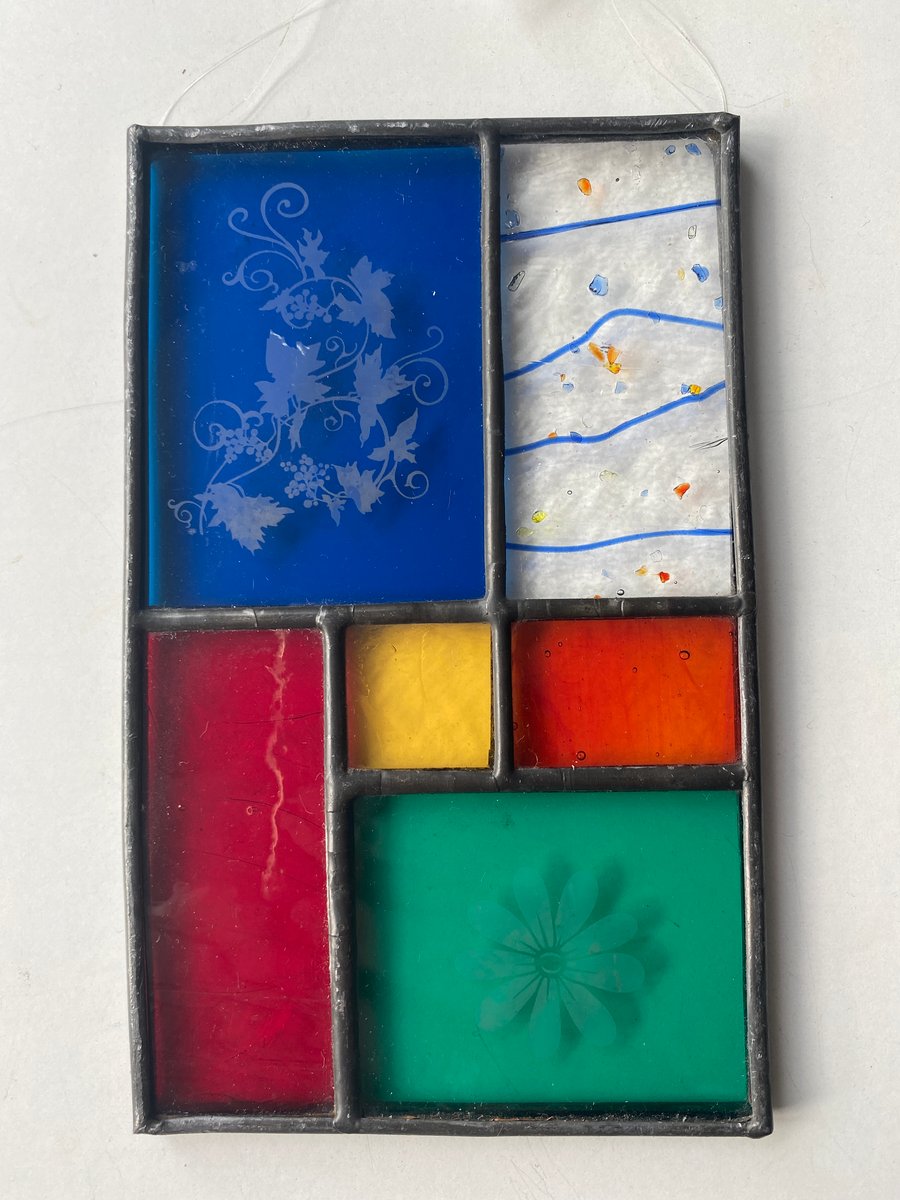 Seconds Sunday Stained Glass Etched Panel