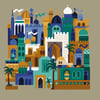 172 -  Cross Stitch Styles of the world Arabian Nights Abstract Eastern building