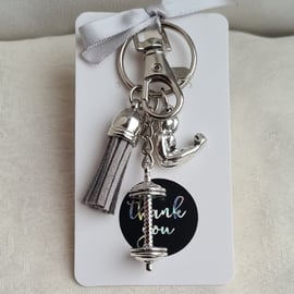 Stay Strong Fitness Themed Key Ring - Bag Charm - Key Chain