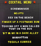 Alternative Cocktail Menu Magnet - Image 2