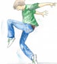 Dancing Happy Boy. Original painting - Image 2