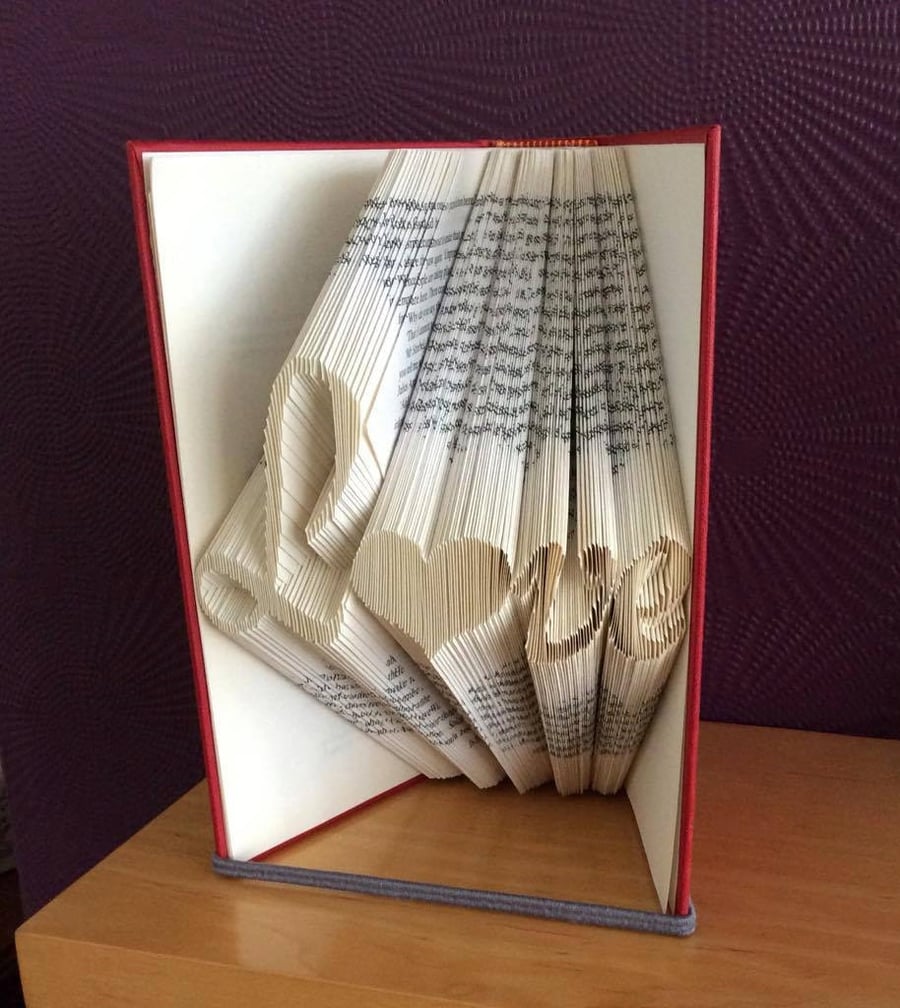 Love MMF Book Folding Pattern - EMAILED PDF PATTERN