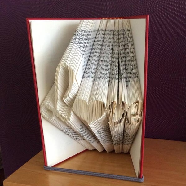 Love MMF Book Folding Pattern - EMAILED PDF PATTERN