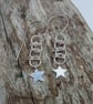 Sterling Silver Star Drop Earrings (ERSSDGCM3) - UK Free Post - Image 3