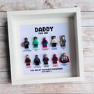 Dad Daddy Superhero Marvel Minifigures Frame