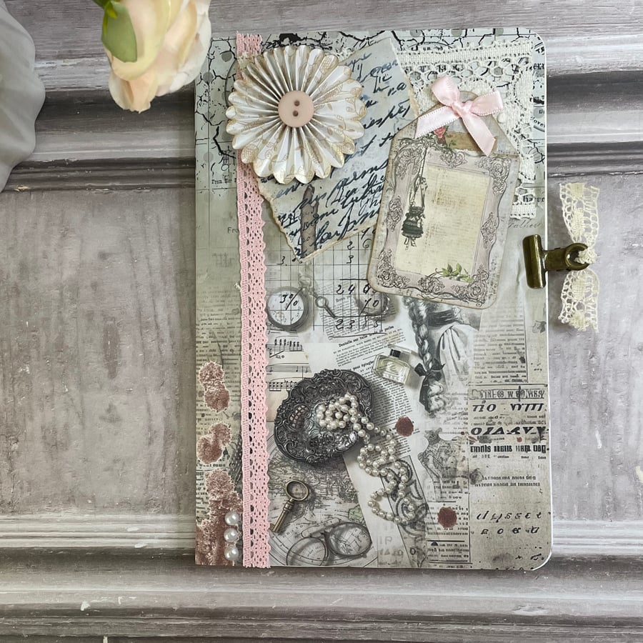 Journal - Starter Journal with Ephemera by Carolee Crafts - PB10 0019