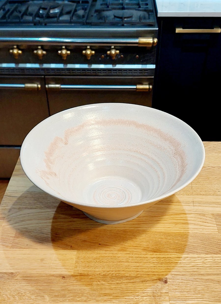 Handmade ceramic fruit and salad bowl