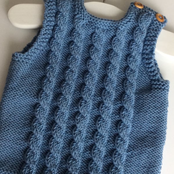 Hand knitted baby pullover