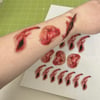 Wound stickers for First Aid Training