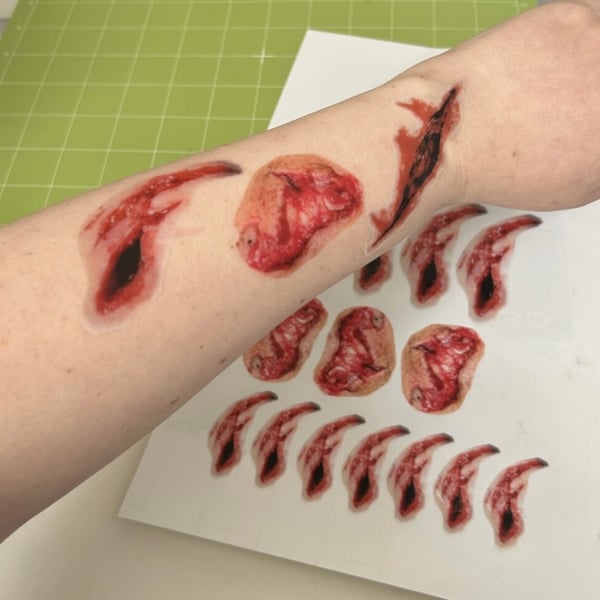 Wound stickers for First Aid Training