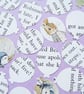 100 Beatrix Potter Balloon Confetti - Baby Shower, Birthday Party, Christening