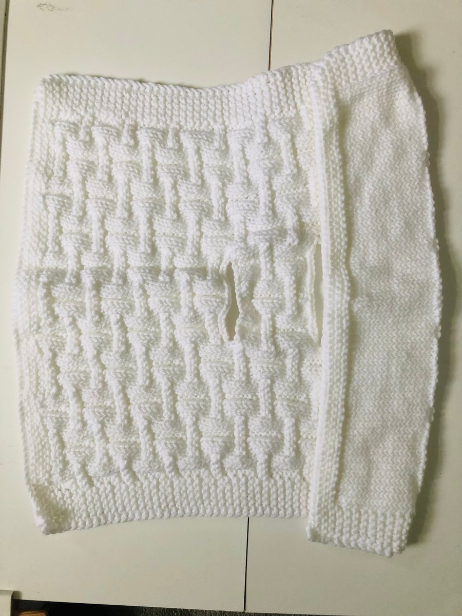 New, Hand knitted Baby car seat blanket