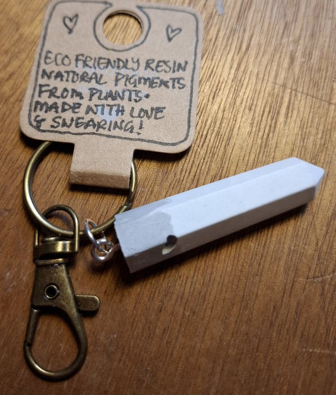 Handmade Eco Friendly Resin Keyring
