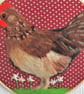 Needle felted hen folk art inspired wall decor. - Image 2