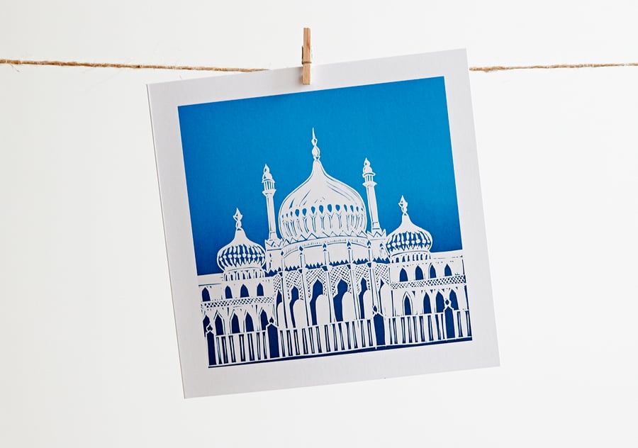 'Brighton Pavilion' greetings card