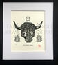 The Dorset Ooser - Ltd. Ed Lino Prints - Two Sizes Available  - Image 5