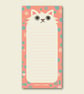 Cat Notepad, Paws for Thought Shopping List Pad, Illustrated DL Notepad for Cat  - Image 2