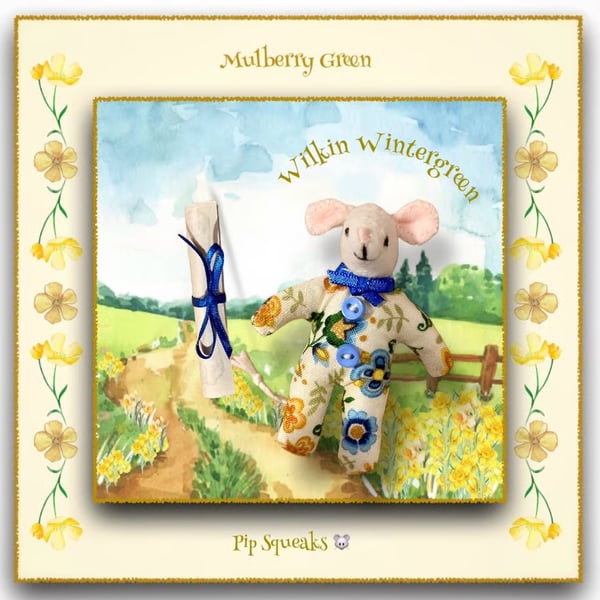 Wilkin Wintergreen - a Baby Pip Squeak from Mulberry Green 