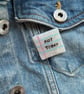 Not Today- Polymer Clay Sparkly Pin Badge