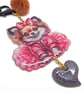 Chihuahua Bag Charm with Heart Clasp and Charm - Image 3
