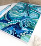Large Octopus Notebook - Nautical A5 Notepad with Lined Paper Seaside Stationery - Image 2