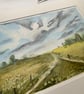 Handpainted Original Watercolour Art - Sunny Field - Image 2