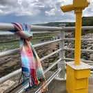 Staithes Sun Reflected Handwoven Cotton Scarf