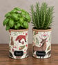 Woodland Animal Handmade Recycled Eco-Friendly Indoor Kitchen Herb Gift Set - Image 2