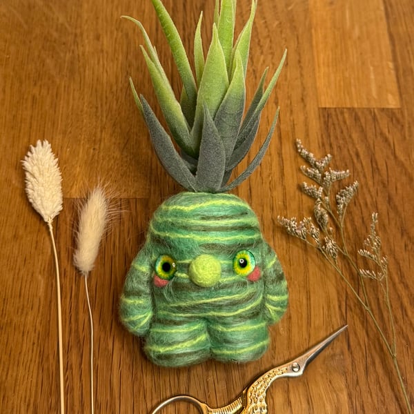 Succulent Gnome Art Doll Spikey