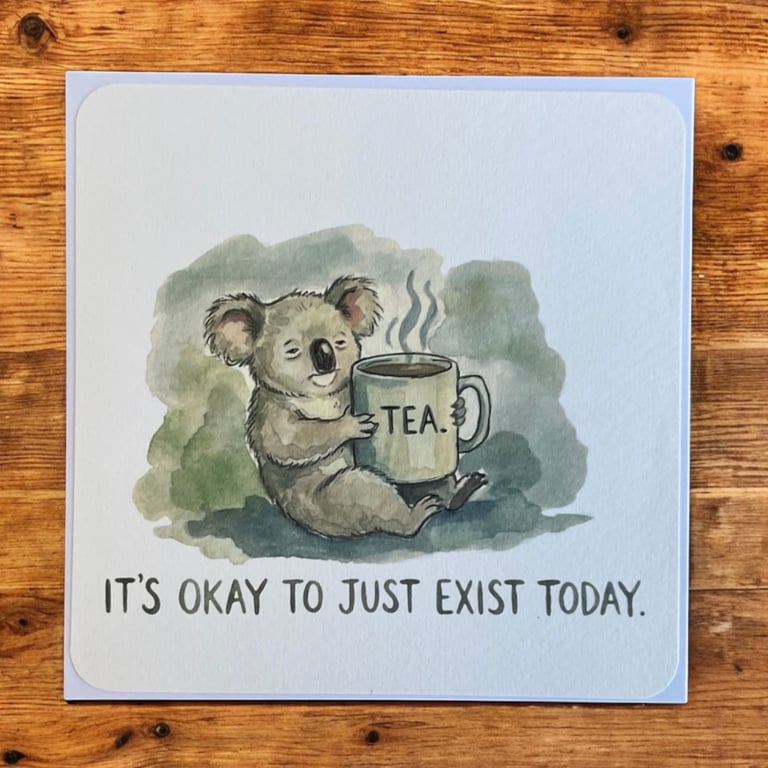 Thinking of You Koala Mental Health Support Greetings Card