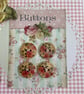 Sewing - Button and gingham card (pink) by Carolee Crafts  PB12 - 0024 - Image 2
