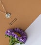 .999 Fine Silver Layered Double Disc Pendant Necklace, Textured Sea Pebble - Image 3