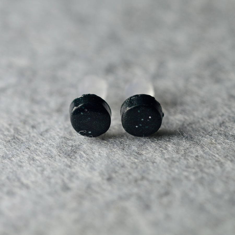 Galaxy Polymer Clay Earrings 