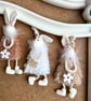 Pastel bunny hanging ornament kids birthday boho room decor from mum - Image 1